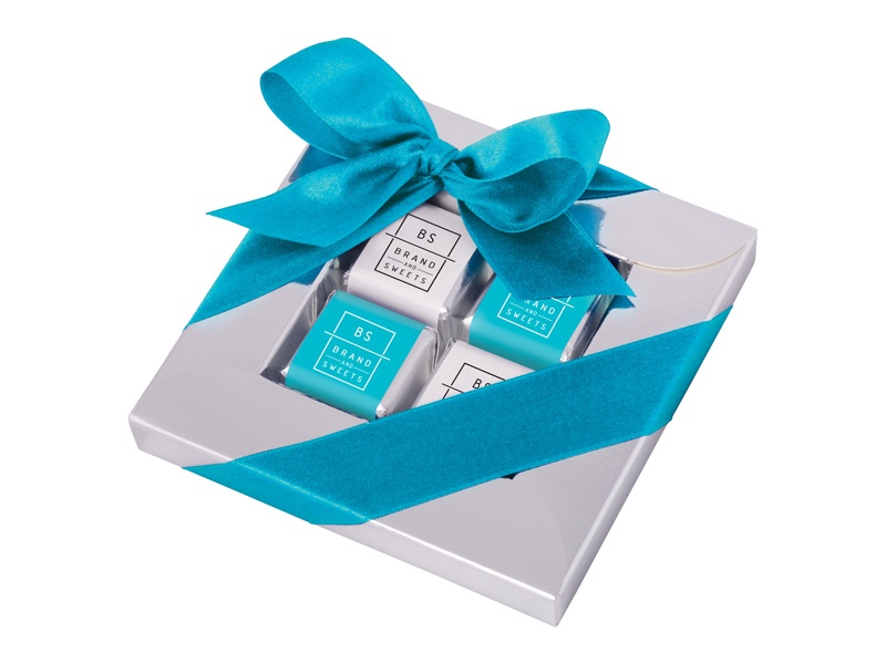 Logo trade corporate gift photo of: Mini bars chocolate frame box