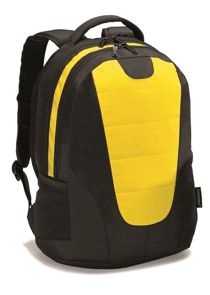 Logotrade promotional item image of: COLORISSIMO LAPTOP  BACKPACK 14", yellow