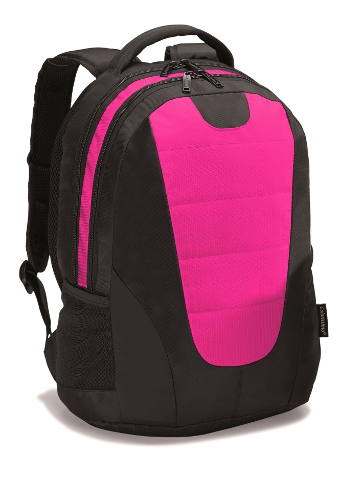 Logotrade promotional gift image of: COLORISSIMO LAPTOP  BACKPACK 14’, rose