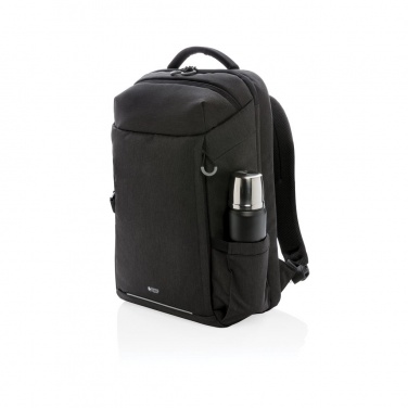 Logo trade promotional merchandise image of: Swiss Peak XXL weekend travel backpack with RFID and USB, black