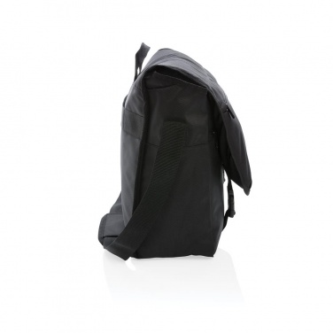 Logotrade business gift image of: Swiss Peak RFID 15" laptop messenger bag PVC free, black