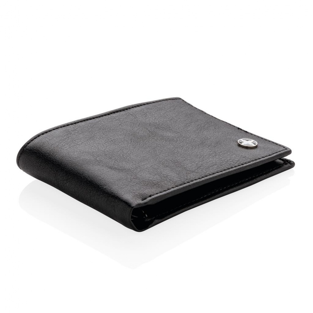 Logotrade promotional gifts photo of: Swiss Peak RFID anti-skimming wallet, black