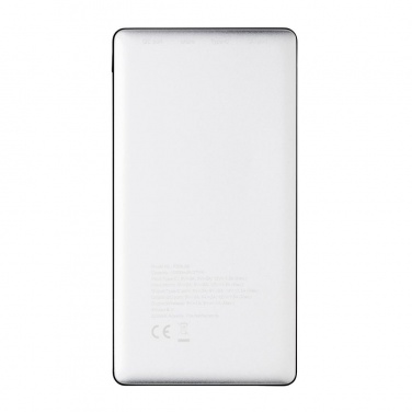 Logotrade business gift image of: 10.000 mAh Powerbank with PD and Wireless charger, silver