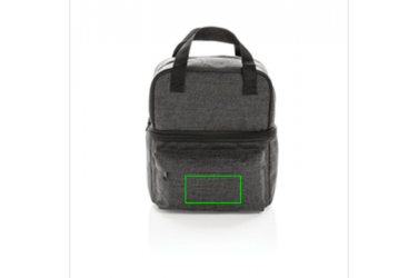 Logo trade business gift photo of: Cooler bag with 2 insulated compartments, anthracite