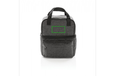Logotrade promotional merchandise image of: Cooler bag with 2 insulated compartments, anthracite