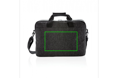 Logotrade promotional product image of: 900D laptop bag PVC free, black