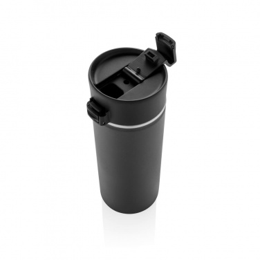 Logotrade business gift image of: Bogota vacuum coffee mug with ceramic coating, black