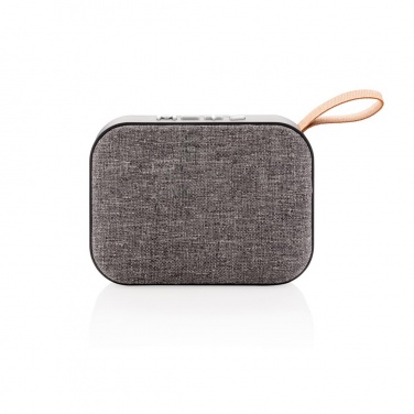 Logo trade promotional gifts image of: Fabric trend speaker, anthracite