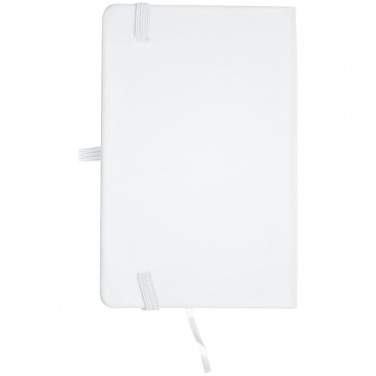 Logo trade promotional products image of: Notebook A6 Lübeck, white
