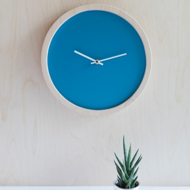 Logo trade promotional giveaways picture of: Wooden wall clock L