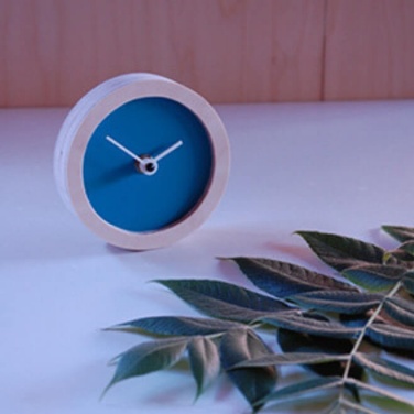 Logo trade promotional merchandise photo of: Wooden desk clock