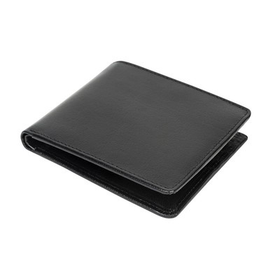 Logo trade promotional products picture of: Mauro Conti leather wallet, RFID protection, black