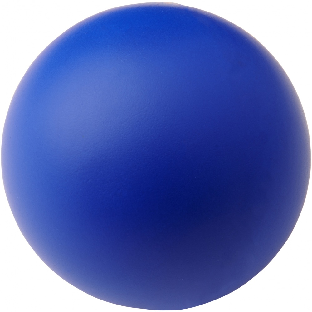 Logo trade promotional gift photo of: Cool round stress reliever, royal blue