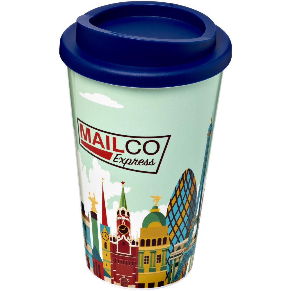 Logo trade corporate gifts picture of: Brite-Americano® 350 ml insulated tumbler, navy blue