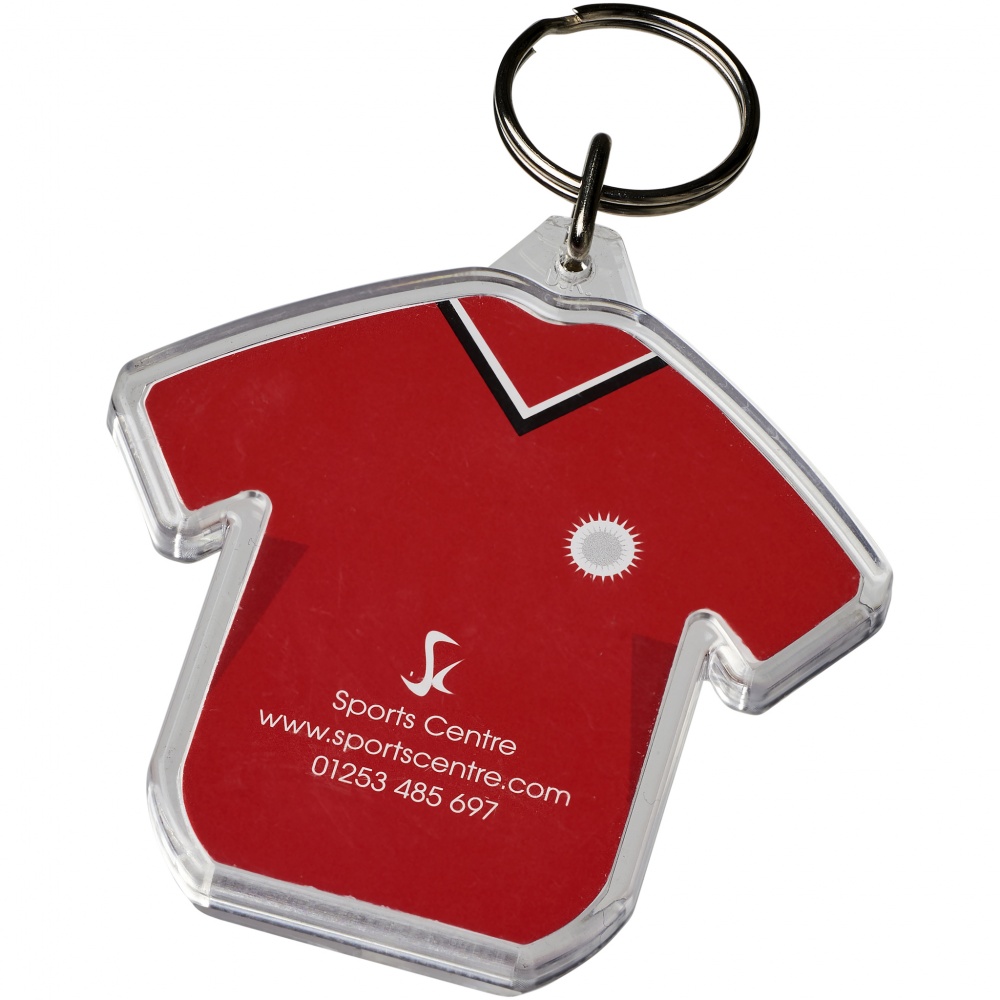 Logo trade promotional merchandise picture of: Combo t-shirt-shaped keychain