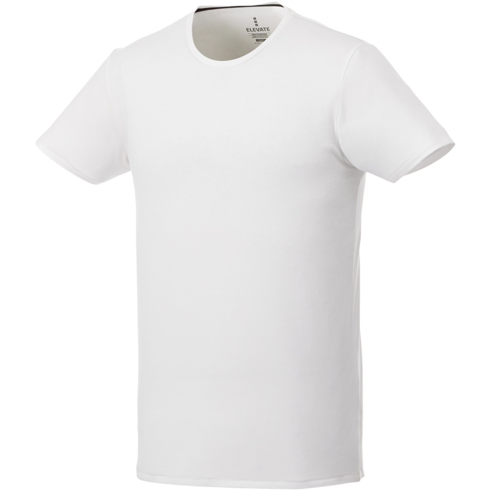 Logo trade promotional giveaways picture of: Balfour short sleeve men's organic t-shirt, white