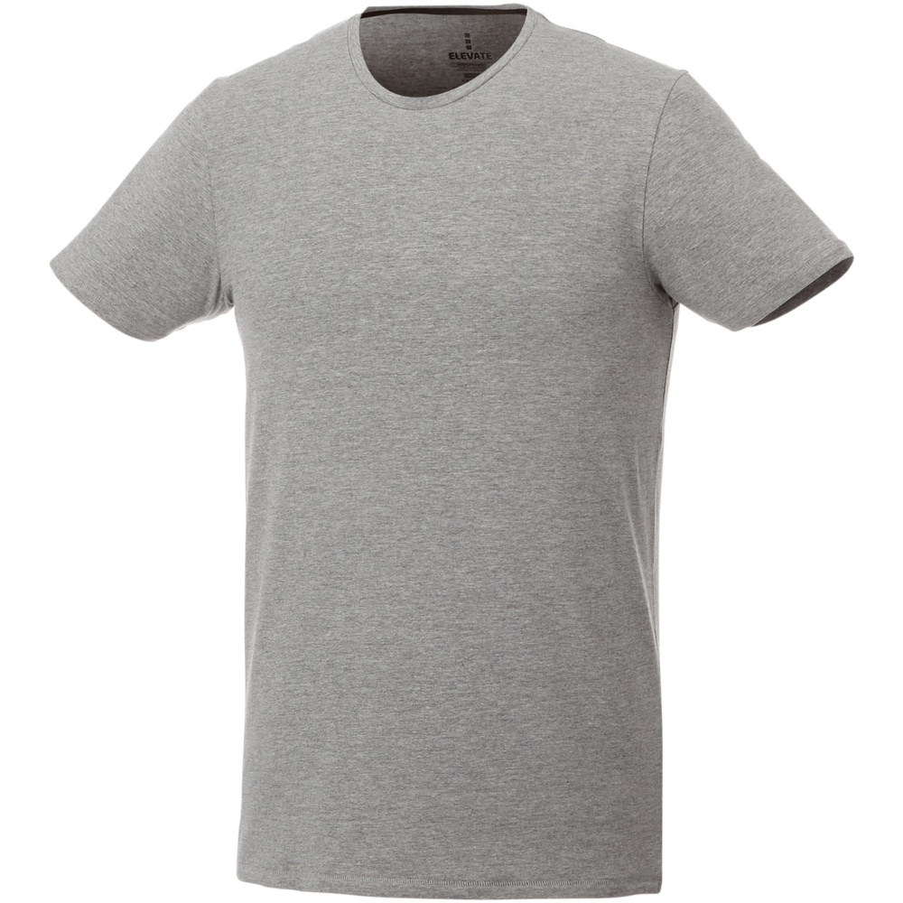 Logotrade business gift image of: Balfour short sleeve men's organic t-shirt, grey