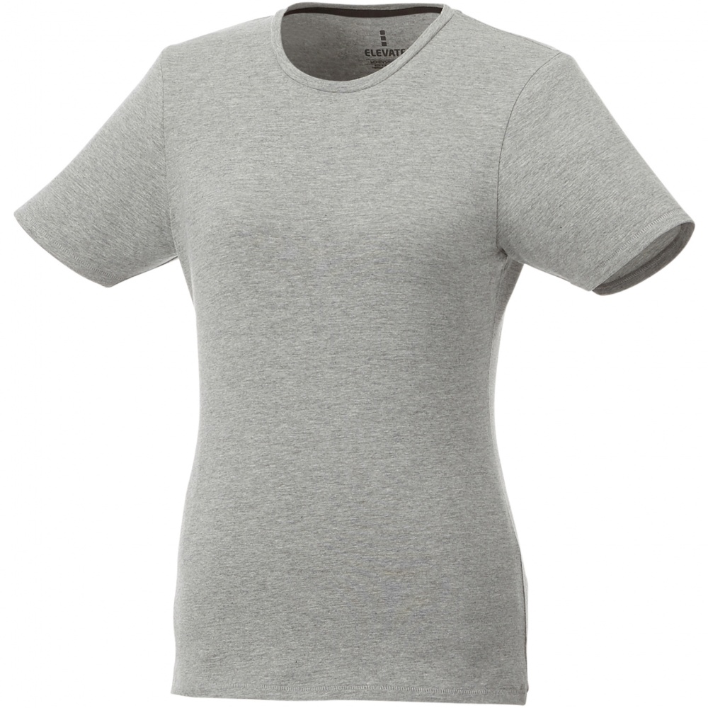 Logotrade promotional gift picture of: Balfour short sleeve women's organic t-shirt, Grey