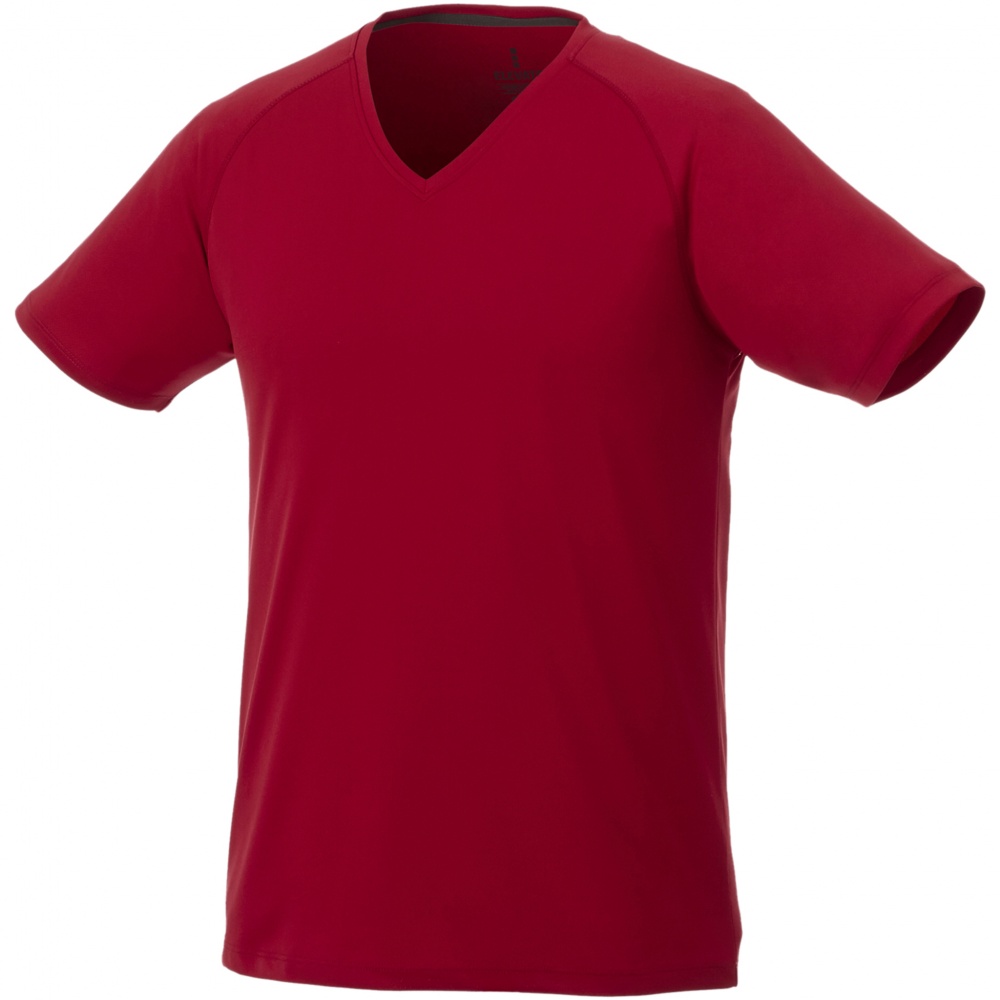 Logotrade advertising products photo of: Amery men's cool fit v-neck shirt, red
