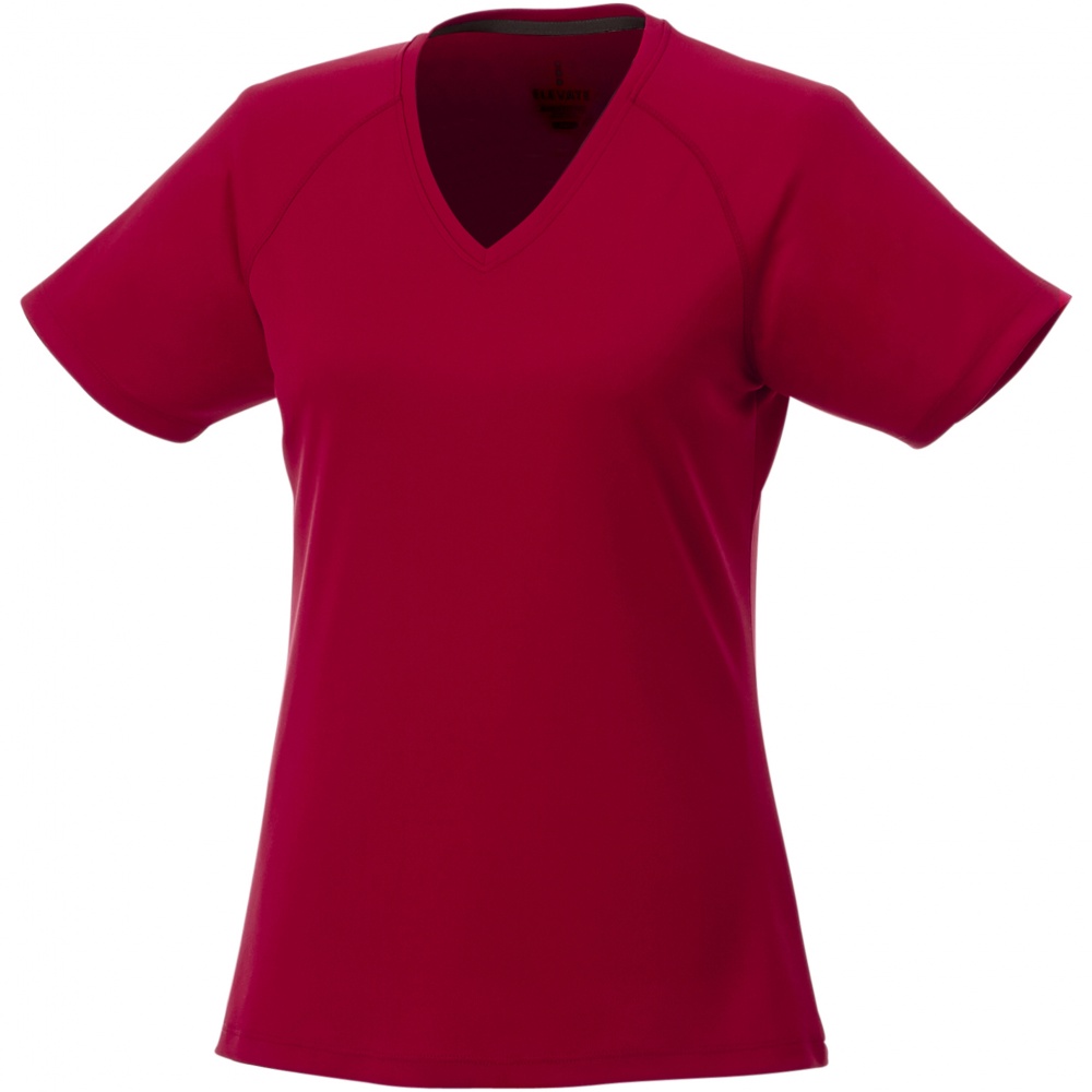 Logotrade corporate gift image of: Amery women's cool fit v-neck shirt, red