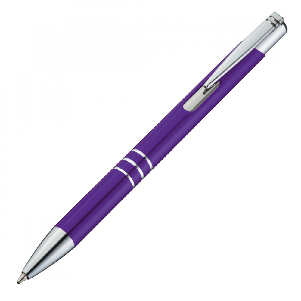 Logo trade advertising products image of: Metal pen, Lilac