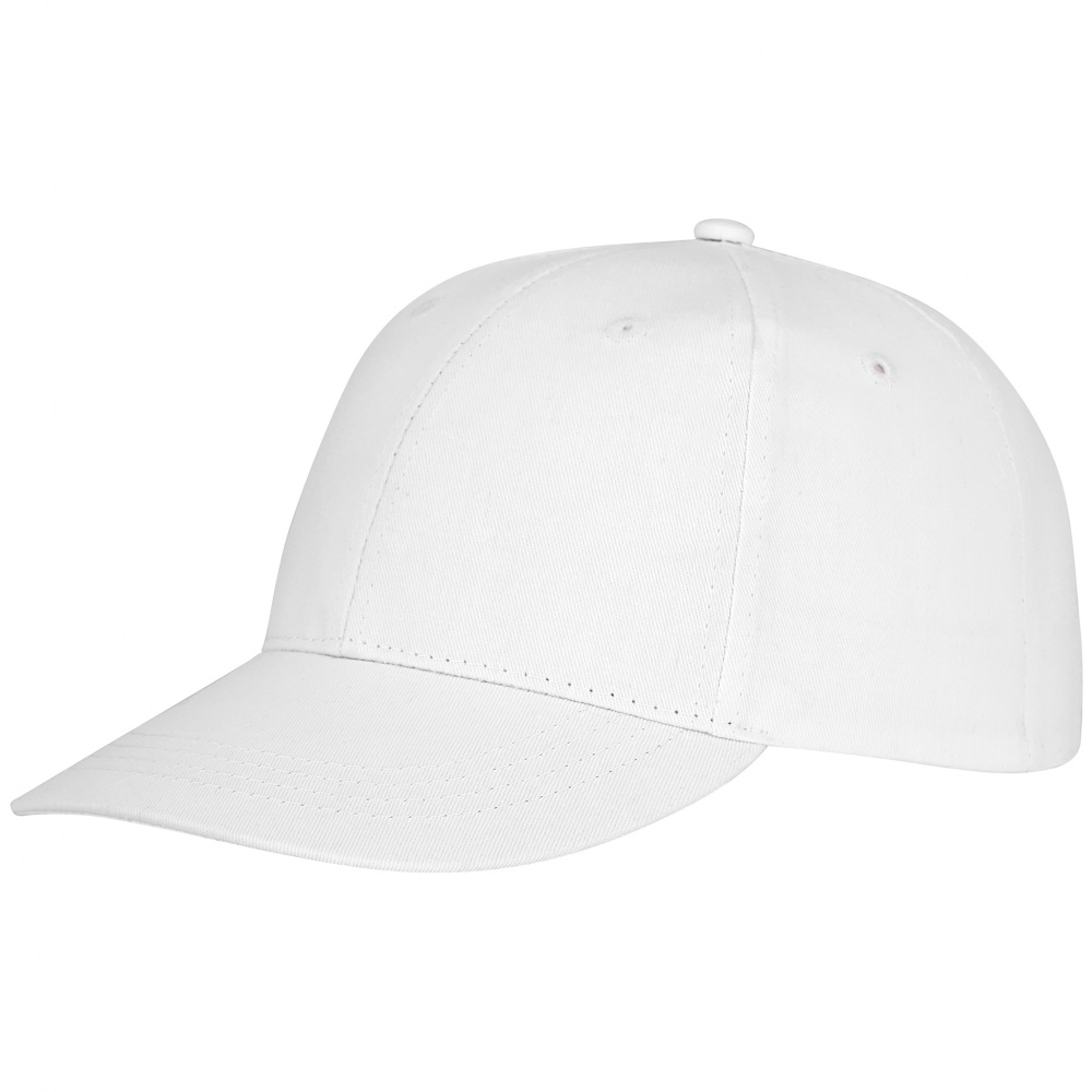 Logotrade corporate gift image of: Ares 6 panel cap, white