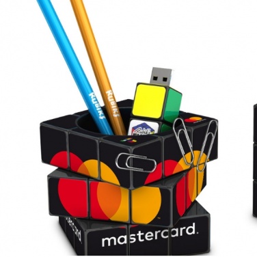 Logo trade promotional merchandise picture of: 3D Rubik's Pen Pot