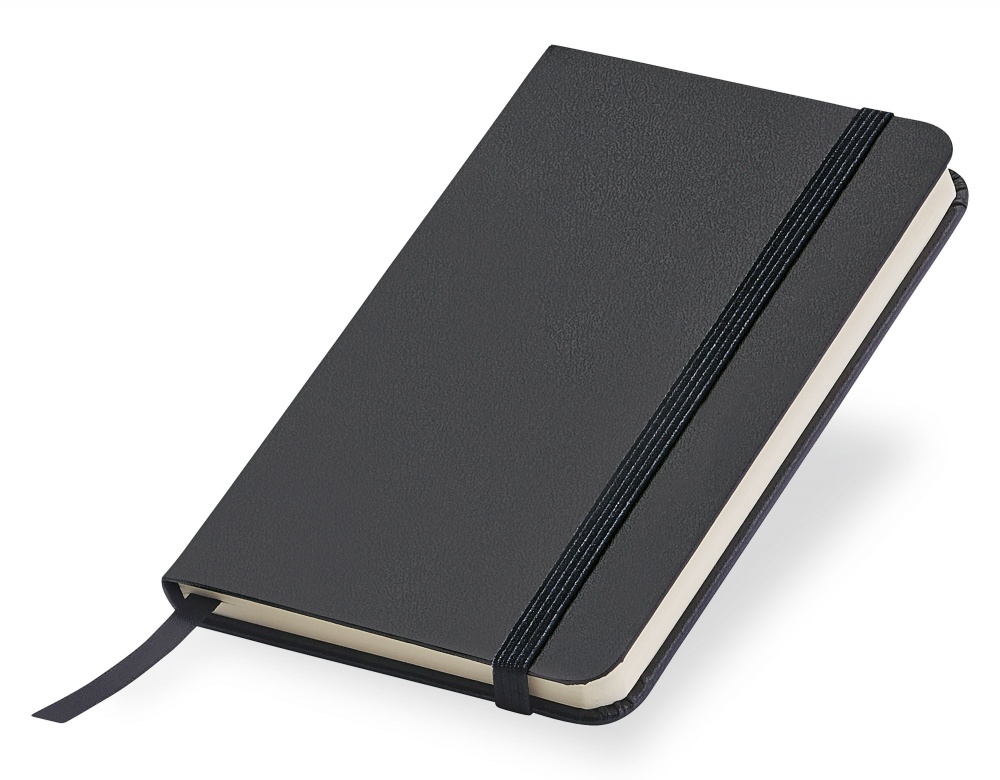 Logo trade corporate gifts picture of: Notebook A6, Black