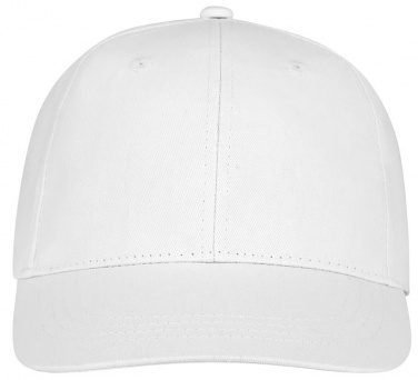 Logo trade corporate gifts image of: Ares 6 panel cap, white