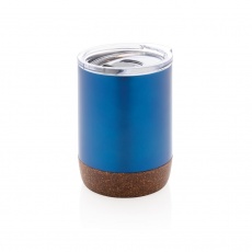 Cork small vacuum coffee mug, blue
