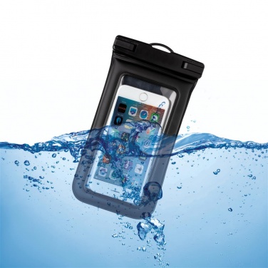 Logo trade promotional giveaways image of: IPX8 Waterproof Floating Phone Pouch, black