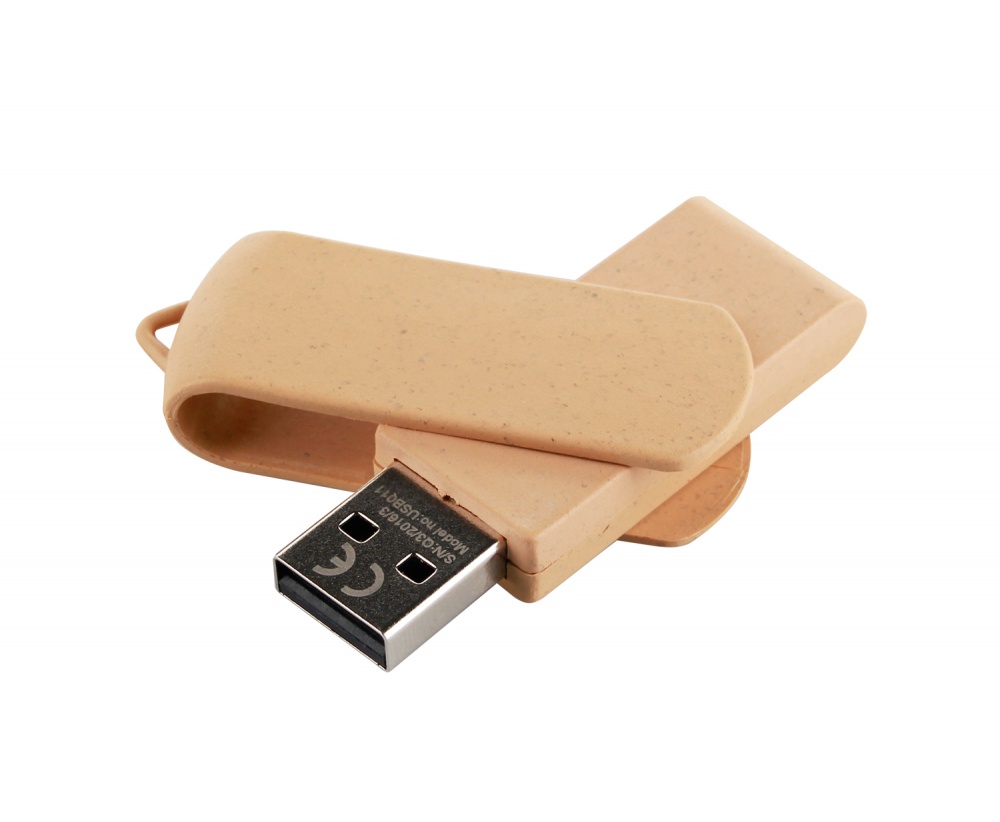 Logotrade advertising products photo of: Biodegradable USB memory stick, brown