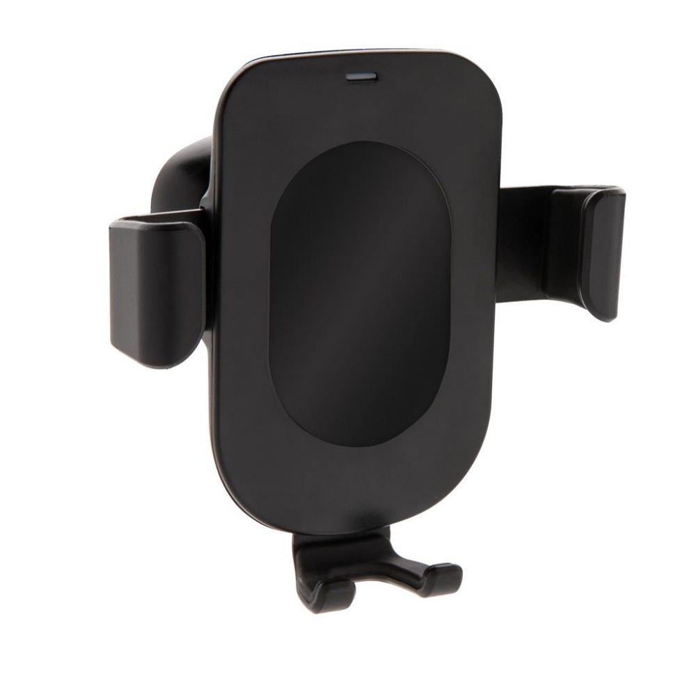 Logotrade promotional product picture of: 5W wireless charging gravity phone holder, black