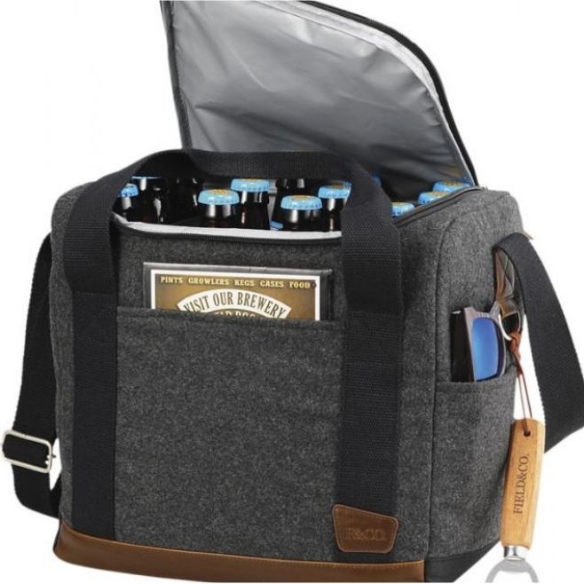 Logo trade business gifts image of: Campster 12 Bottle Craft Cooler, antratsite