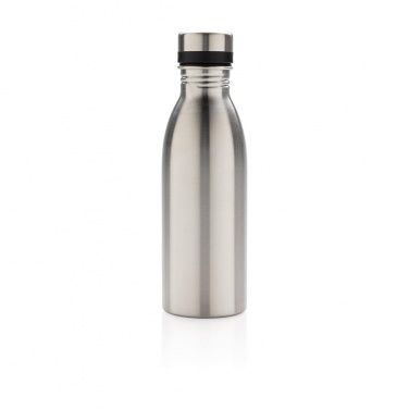Logotrade promotional gift image of: Deluxe stainless steel water bottle, silver