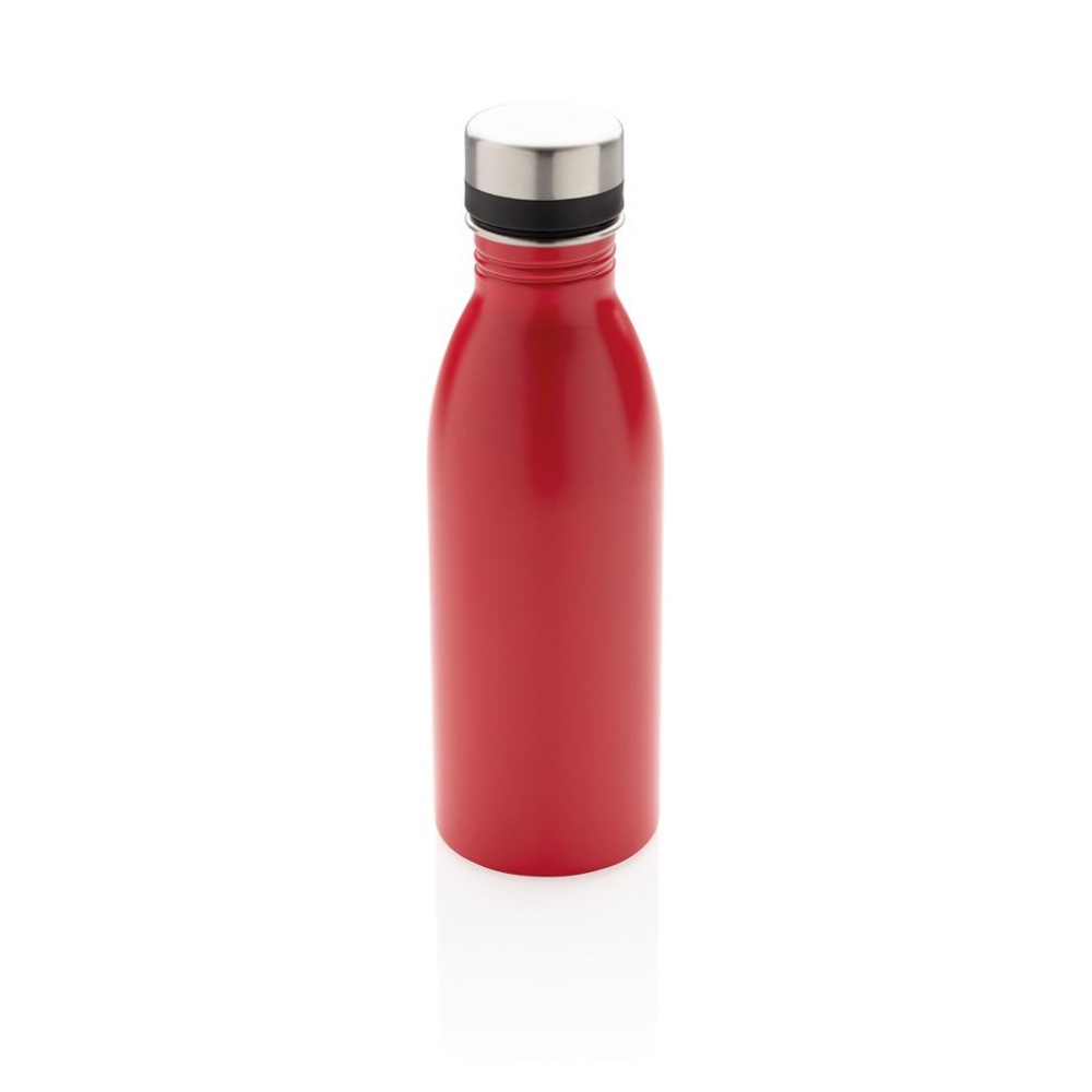 Logo trade corporate gifts picture of: Deluxe stainless steel water bottle, red