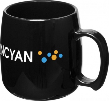 Logo trade promotional giveaways picture of: Classic 300 ml plastic mug, black