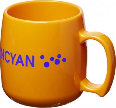Logo trade promotional merchandise image of: Classic 300 ml plastic mug, orange