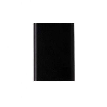 Logotrade promotional gifts photo of: Aluminium 5.000 mAh pocket powerbank, black