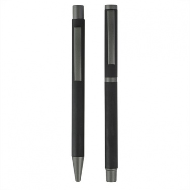 Logo trade promotional items image of: Writing set, ball pen and roller ball pen