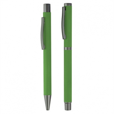 Logo trade corporate gifts image of: Writing set, ball pen and roller ball pen