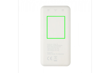 Logotrade advertising product image of: High Density 10.000 mAh Pocket Powerbank, white