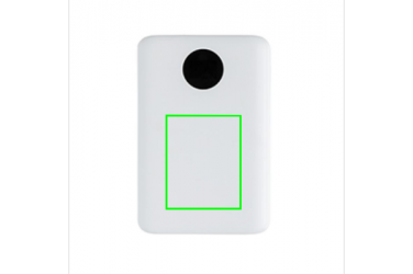 Logo trade promotional products image of: 10.000 mAh pocket powerbank with triple input, white