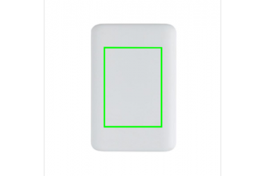 Logotrade promotional merchandise image of: 10.000 mAh pocket powerbank with triple input, white