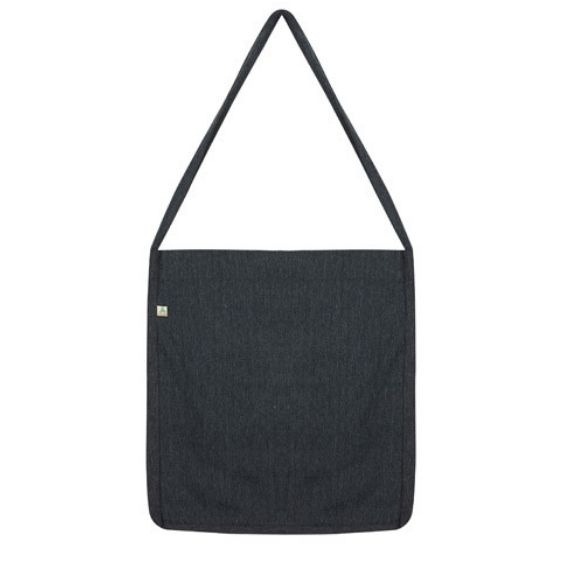 Logo trade business gift photo of: Tote sling bag Salvage, melange black