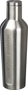 Logo trade promotional products image of: Vacuum drinking bottle, Grey
