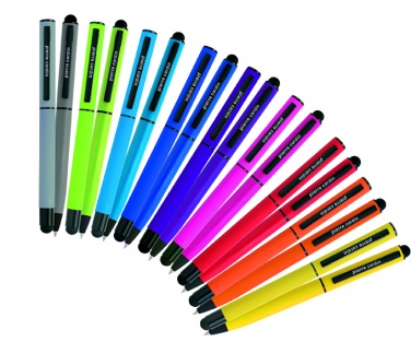 Logo trade promotional items image of: Writing set touch pen, soft touch CELEBRATION Pierre Cardin