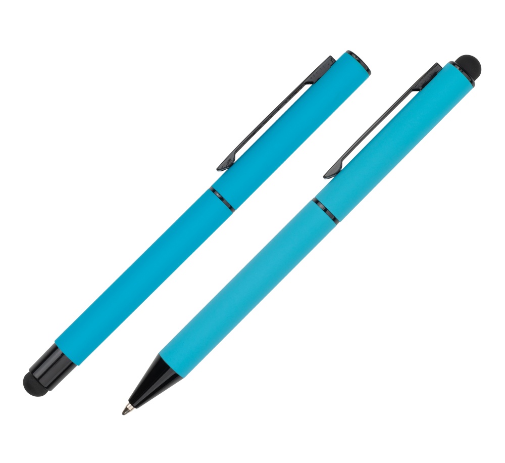 Logo trade corporate gift photo of: Writing set touch pen, soft touch CELEBRATION Pierre Cardin