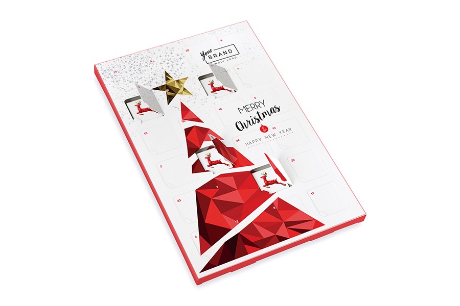 Logotrade promotional gift picture of: advent calendar with 24 square chocolates