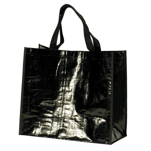 Logo trade promotional items picture of: Shopping bag, Black